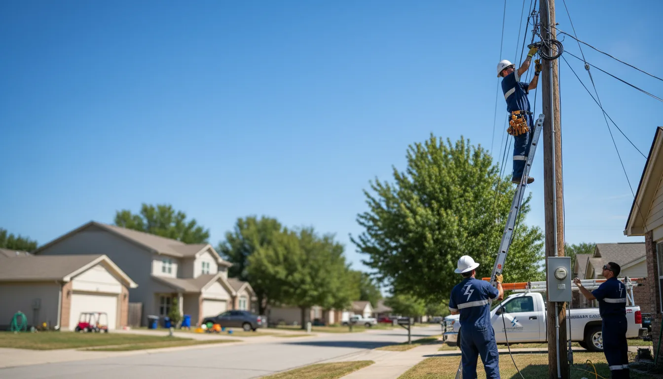 Residential electrician providing installation services in Spalding, MI
